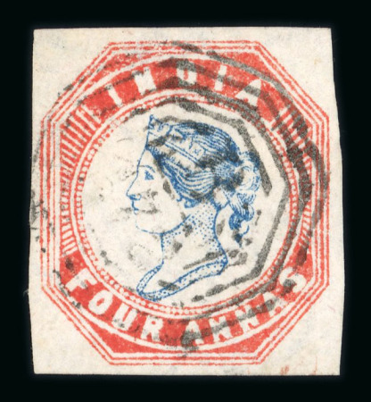 Stamp of India » Used Abroad » Straits Settlements » Singapore (172) 4a used, slight thin