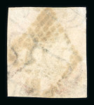 Stamp of India » Foreign Settlements in India » French Indian Settlements 4a used, natural paper wrinkle in margin at top