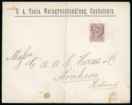 Stamp of Greece » 1896 Olympics » Covers 1896 Olympics 1898 5l overseas printed matter rate cover