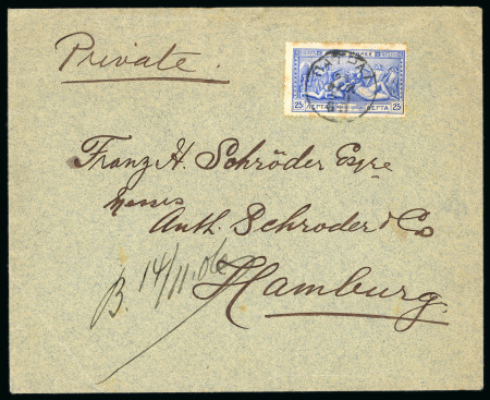 Stamp of Greece » 1906 Olympics » Covers 1906 Olympics 25l single and double rate covers