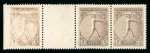 Stamp of Greece » 1906 Olympics » Stamps 1906 Olympics 3l horizontal strip with blank label and a weak print
