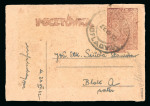 Stamp of Poland 1942 WW2 Murnau POW camp local post for polish officers