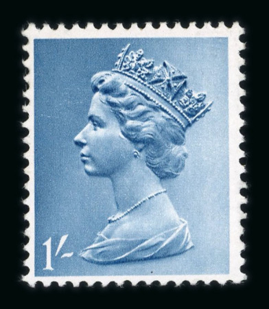 Stamp of Great Britain » Queen Elizabeth II 1971 Harrison & Son colour trials, 1s in slate blue,