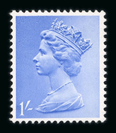 Stamp of Great Britain » Queen Elizabeth II 1971 Harrison & Son colour trials, 1s in light violet blue