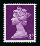 Stamp of Great Britain » Queen Elizabeth II 1971 Harrison & Son colour trials, 8d in plum, unadopted