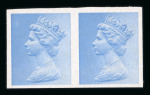 Stamp of Great Britain » Queen Elizabeth II 1973 Machin undenominated proofs produced during commissioning of the Jumelle press, three pairs