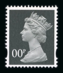 Stamp of Great Britain » Queen Elizabeth II 2003 De La Rue Machin colour trials with "00p" value, mint n.h., four colours