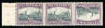 Stamp of South Africa » Union & Republic of South Africa 1930-44 unhyphenated 2d. slate-grey and lilac marginal horizontal strip of three with variety tête-bêche