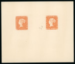 Stamp of Mauritius » 1847 Post Office Issue (SG 1-2) 1847 POST OFFICE 1d red, 2d blue, two reprint die proofs,
