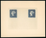 Stamp of Mauritius » 1847 Post Office Issue (SG 1-2) 1847 POST OFFICE 1d red, 2d blue, two reprint die proofs,