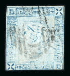 Stamp of Mauritius » 1859 Lapirot Issue » Worn Impressions (SG 39) 1859 2d blue, Lapirot, two used examples with touched margins