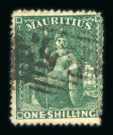 Stamp of Mauritius » 1858-62 Britannia Issues (SG 26-35) 1858-1862 four better Britannia values, incl. two vermillon and 1 shilling