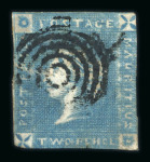Stamp of Mauritius » 1859 Lapirot Issue » Early Impressions (SG 36-37) 1859 2d deep blue Lapirot issue, early impression (pos.