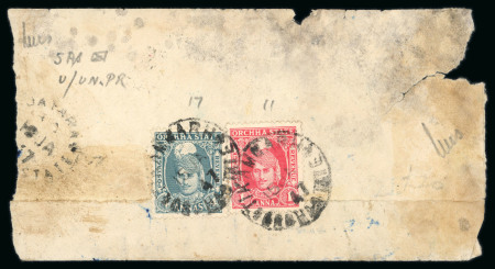 Stamp of Indian States » Orchha 15.01.1947 Orchha Maharaja Vir Singh II mixed franking