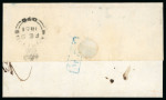 Stamp of Mauritius » 1860-72 De La Rue Issues (SG 46-72) 1861, 1864, complete folded wrapper to Réunion, bearing