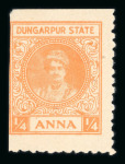 Stamp of Indian States » Dungarpur Dungapur 1/4a unused