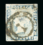 Stamp of Mauritius » 1848-59 Post Paid Issue » Latest Impressions (SG 23-25) 1848-1859 POST PAID latest impression, 2d grey blue