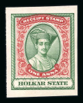 Stamp of Indian States » Indore Indore receipt stamp proofs