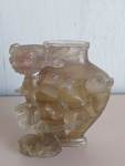 Stamp of Feldman International Auctions » Art d'Orient & d'Extrême-Orient / Asian & Oriental Art Vase en cristal de roche sculpté, Chine, dynastie Qing (1644–1912)