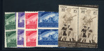 Stamp of Egypt » Commemoratives 1949 16th Agricultural and Industrial Exhibition, the set of five stamps, in Royal oblique perforation pairs