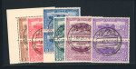 Stamp of Egypt » Commemoratives 1926 12th Agricultural and Industrial Exhibition set of 6 in vertical pairs, all with a superb First Day cancellations
