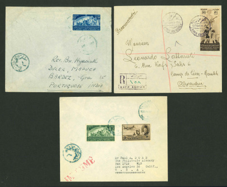Stamp of Egypt » Commemoratives 1949 16th Agricultural and Industrial Exhibition, three covers