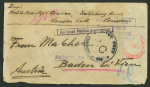 Stamp of South Africa » Union & Republic of South Africa South Africa 1910-45 covers to Baden Austria