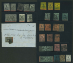 Stamp of Turkey First tughra issue, 30 mainly very fine used stamps with wide margins all round