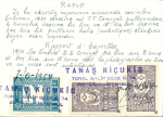 Stamp of Turkey Turkey 1930-31 postal tax airmail stamp surcharge Bes (five) Lira on 15chr green and yellow