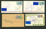 Stamp of Ireland » Airmails 1932-39 First Transatlantic Flights group of five covers,