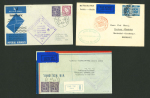 Stamp of Ireland » Airmails 1932-39 First Transatlantic Flights group of five covers,