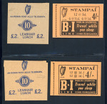 Stamp of Ireland » Booklets 1955-56 4s black on buff cover, two unexploded complete