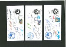 Stamp of Thematics » Space 1994, Space Congress, group of 5 covers with 64 autographs
