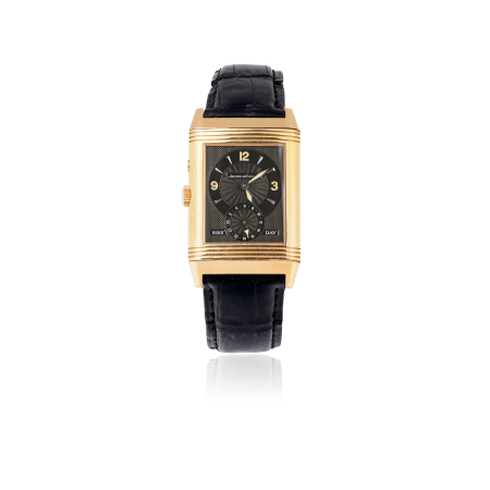 Stamp of Feldman International Auctions » Montres / Watches JAEGER LeCOULTRE. Montre mécanique en or 750.