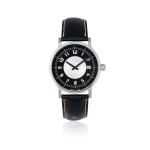 Stamp of Feldman International Auctions » Montres / Watches MONT-BLANC. Montre à quartz en acier.