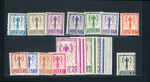 Stamp of France » Service 1943, série Francisque Y&T n° 1-15 neufs ** MNH. TB.