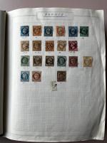Stamp of Large Lots and Collections France and GB : 1854-1990, in an album France and GB