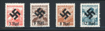 Stamp of Austria » Ostmark 1938, UNVERAUSGABT Zuschläge + Hakenkreuz auf 1934 Trachten