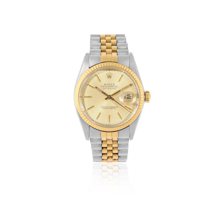 Stamp of Feldman International Auctions » Montres / Watches ROLEX DATEJUST Ref. 16013 en or jaune et acier