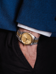 Stamp of Feldman International Auctions » Montres / Watches ROLEX DATEJUST Ref. 16013 en or jaune et acier