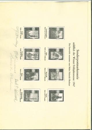 Stamp of Austria » 2nd. Republic 1947-48, Schwarzdrucke der Wiener Frühjahrsmesse 1947 usw.