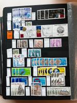 Stamp of France » Collections 1849-2023, dans quatre classeurs, collection de timbres oblitérés de France organisée sous forme de stock