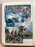 Stamp of Large Lots and Collections All World : 1900-2000, three big stockbooks