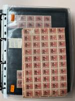 Stamp of Romania » Collections, Lots etc. 1918-1919 Overprint & Surcharges: Extensive duplicated accumulation