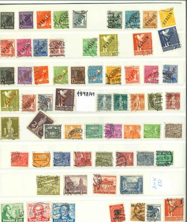 Stamp of Germany » Germany Collections and Large Lots GERMANY BERLIN 1948-61 Selection with better sets, all used