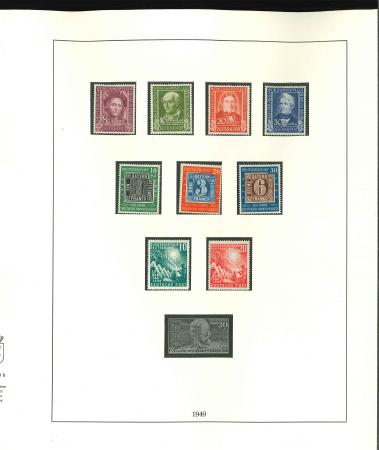 Stamp of Germany » Germany Collections and Large Lots GERMANY BUNDESREPUBLIK collection on Lindner pages, with most of the better sets incl. Posthorn, mostly mint hinged