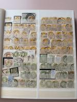 Stamp of Austria » Collections and Lots  1864-1867, Grosses Einsteckalbum mit enormem Doublettenbestand