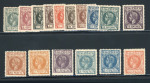 Stamp of Spanish Colonies » Rio de Oro 1905 1c to 10p mint set of 16, very fine.