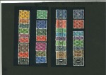 Stamp of Germany » Germany Bizone 1948 : three complete sets ** MNH Michel n° 52II-68II