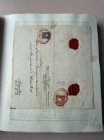 Stamp of Austria » Collections and Lots  1858-1924, rotbraunes PIRAL-Album mit vielen postfrischen und gest. Ausgaben